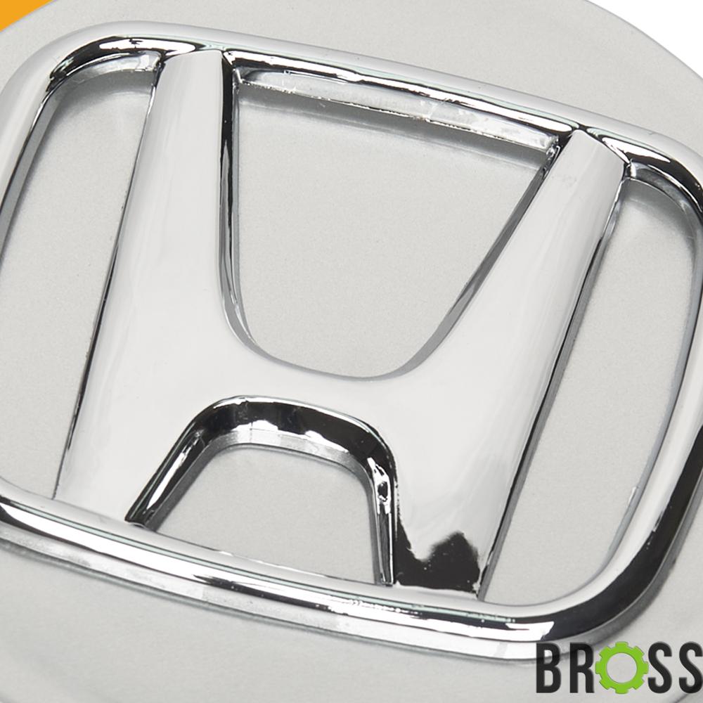 Заглушки колпачки для литых дисков Honda Accord, Civic, CR-V, Pilot, Odyssey, Jazz КОМПЛЕКТ ( серая, 58 мм)