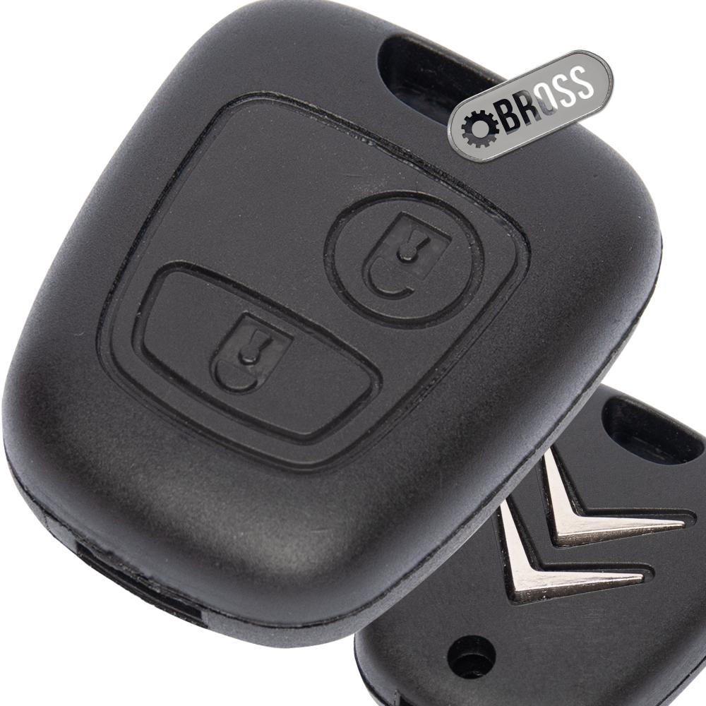 Корпус ключа на 2 кнопки Citroen C1 , C2 , C3 , C4 , Xsara , Xsara Picasso , Saxo ( под широкое лезвие )