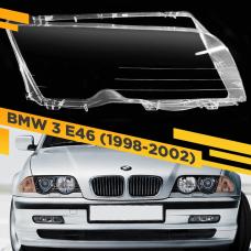 Стекло фары BMW 3 E46 Sedan Wagon (1998-2001) дорест правое