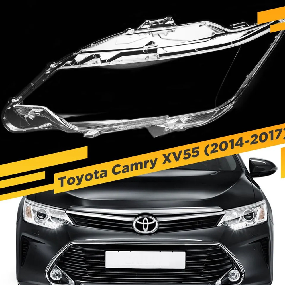 Стекло фары Toyota Camry XV50 XV55 EUR (2014-2017) рестайлинг левое