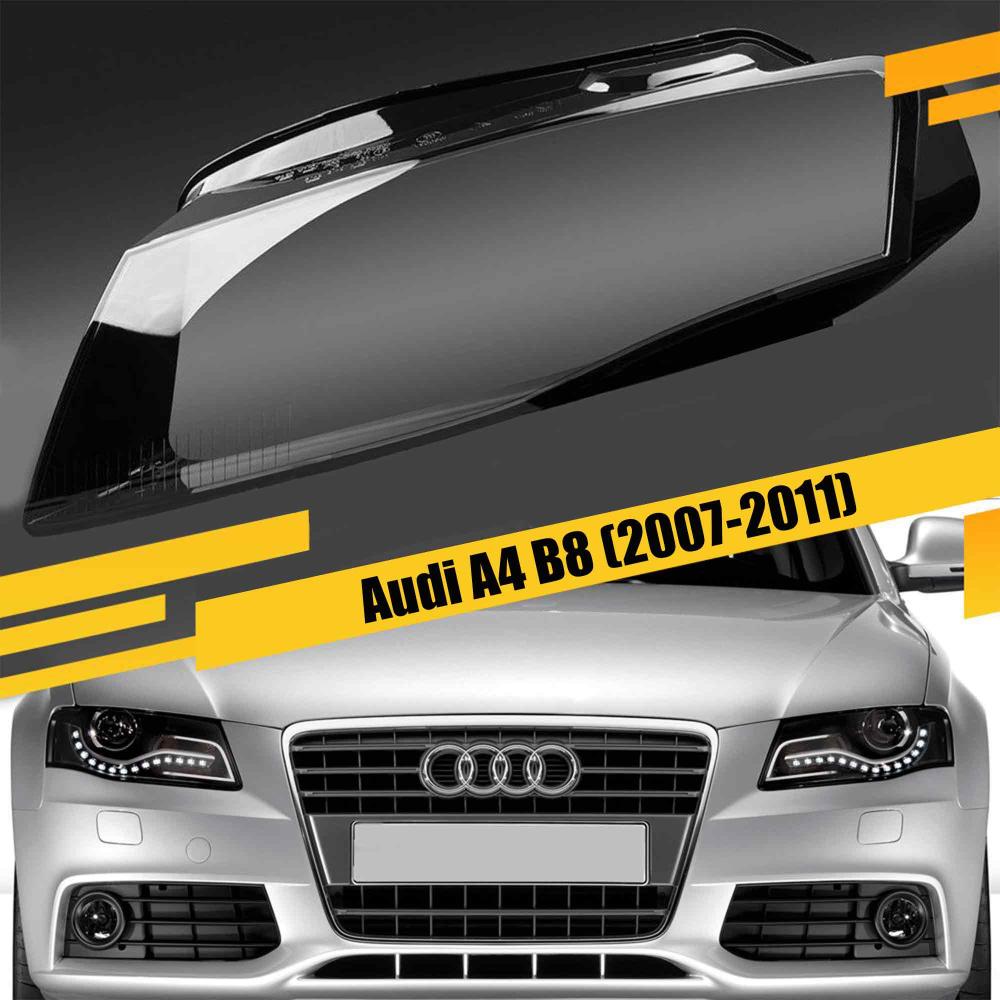Стекло фары Audi A4 B8 (2007-2011) дорест левое 8K0941043, 8K0941003, 8K0941004, 8K0941044, 8K0941044 