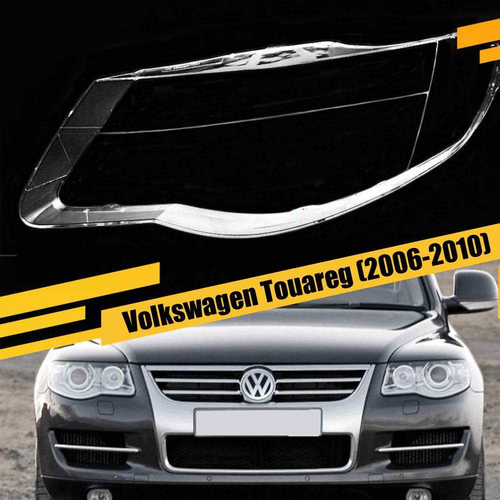 Стекло фары VW Volkswagen Touareg (2006-2010) рест левое