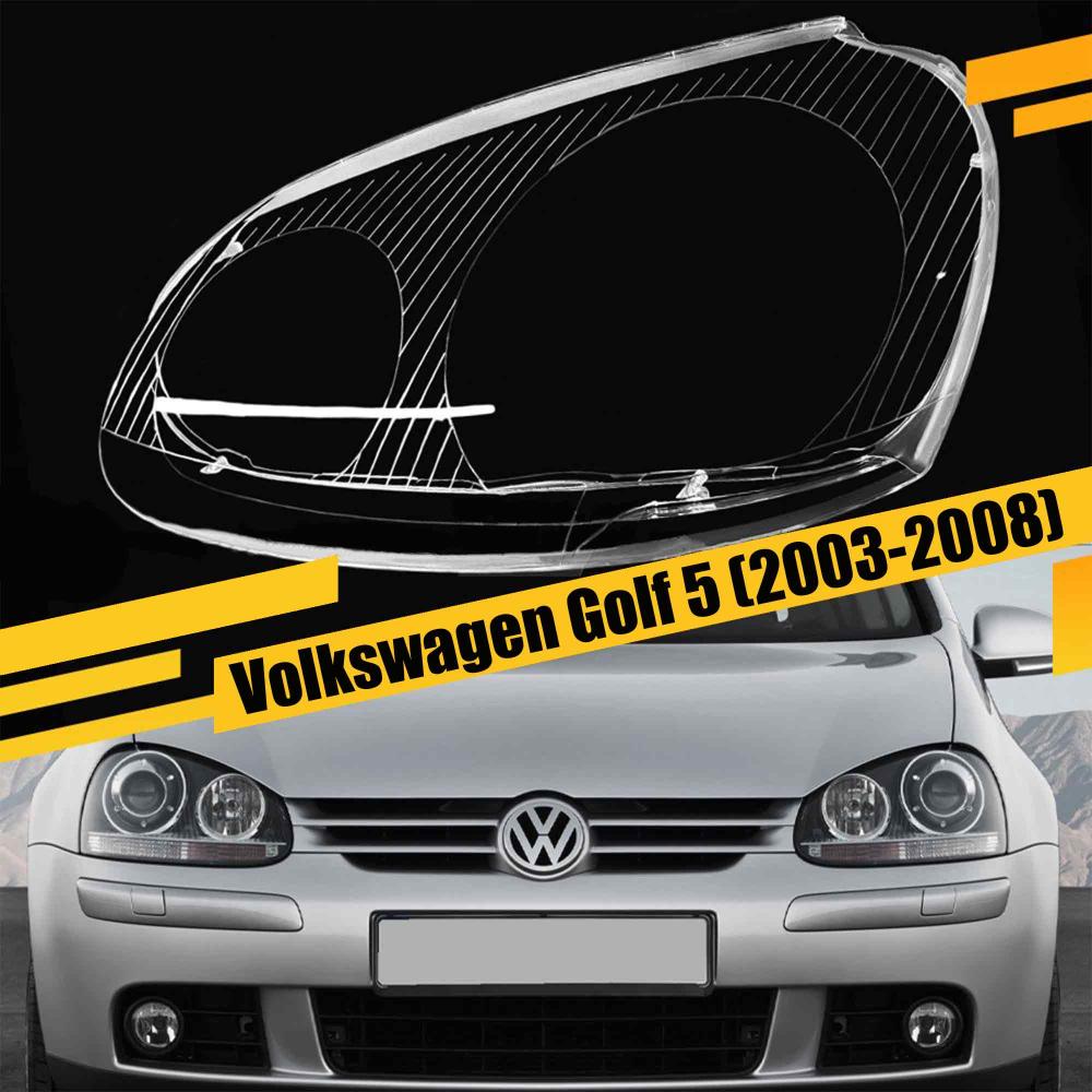 Стекло фары VW Volkswagen Golf 5 (2003-2008) левое