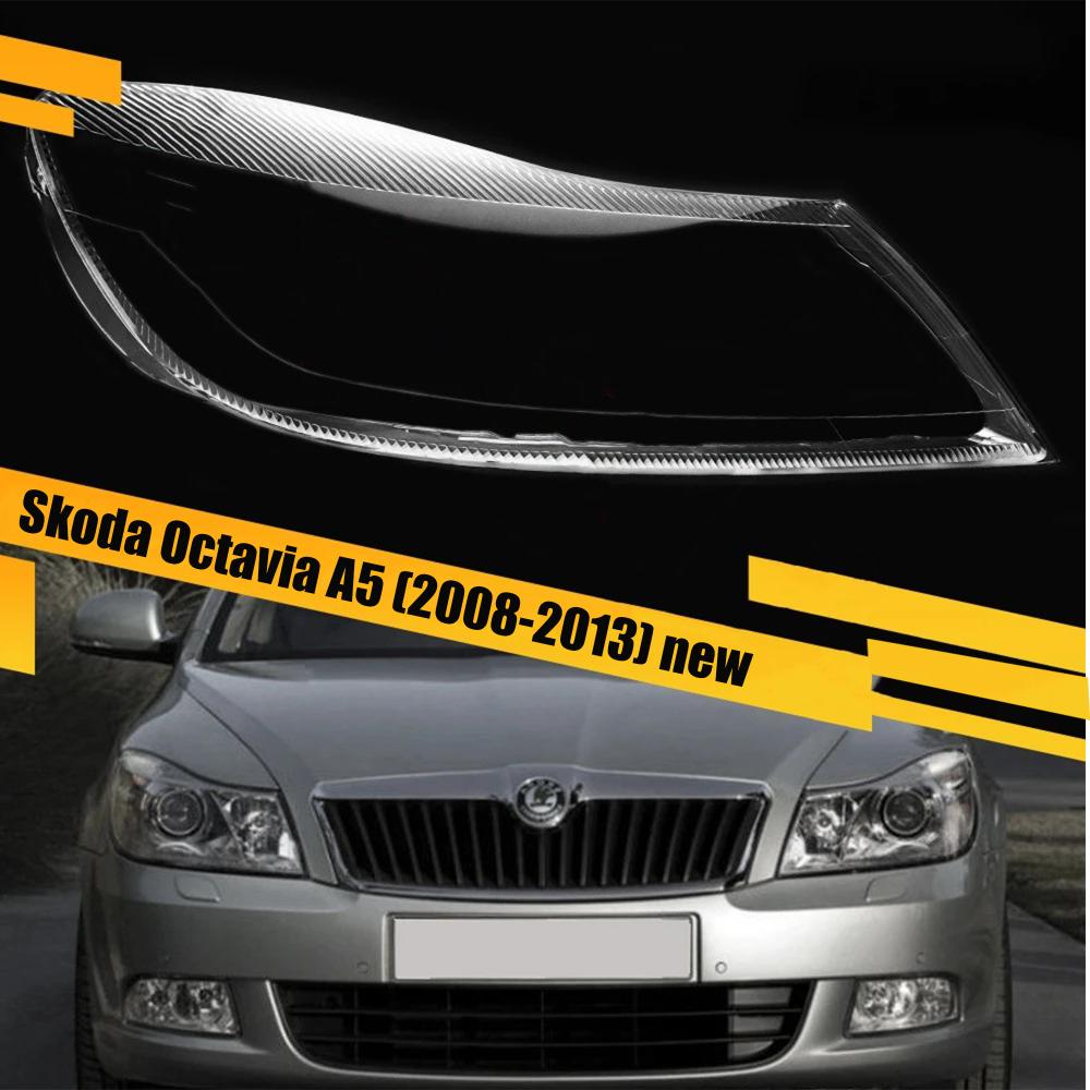 Стекло фары Skoda Octavia A5 (2008-2013) рест правое