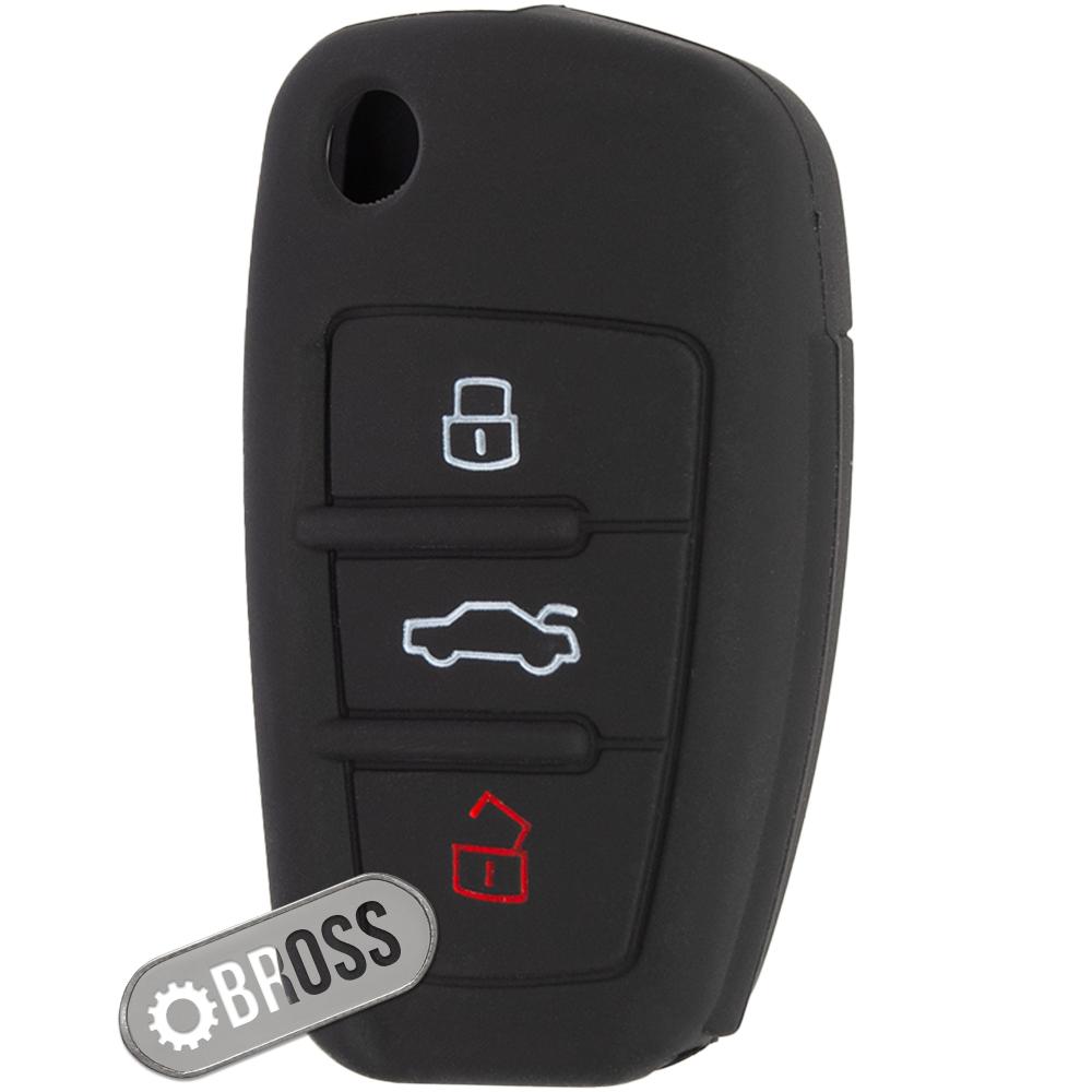 Чохол ключа на 3 кнопки Audi A3 8P , A4 B7 , A6 C6 , A8 , TT , Q7 , S6