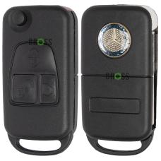 Выкидной корпус ключа на 3 кнопки Mercedes W168 W124 W202 W203 W638 W163 SLK Vito (узкое лезвие)