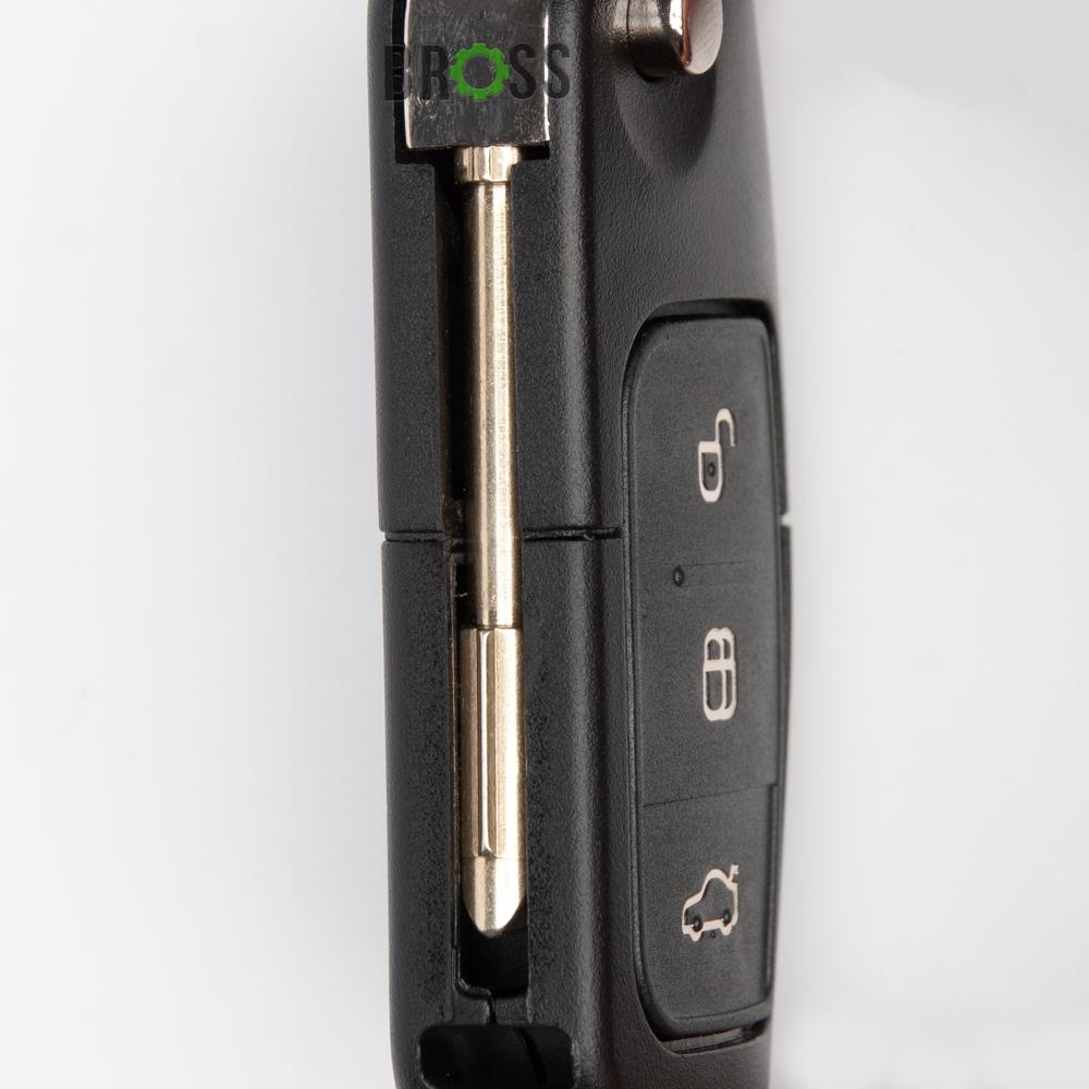 Выкидной корпус ключа Ford Focus , Mondeo , Fiesta , C Max , Galaxy на 3 кнопки с круглым лезвием FO21 ( форд фокус , мондео , фиеста)
