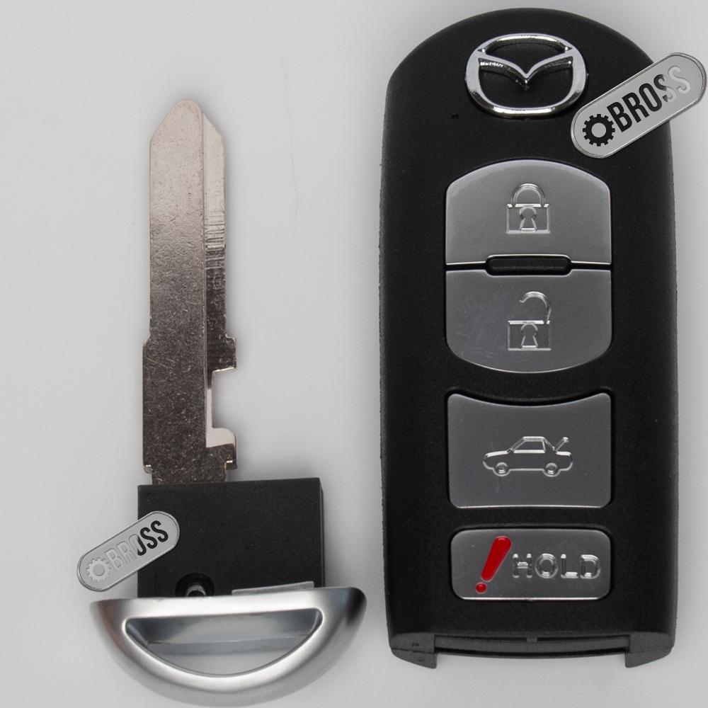 Корпус ключа на 4 кнопки Mazda CX-5, CX-7, CX-9, Mazda 2, 3, 5 ,6