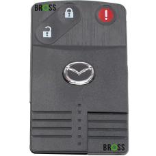 Ключ карта корпус ключа на 3 кнопки Mazda CX5, CX7, CX9, MX ( красная кнопка )