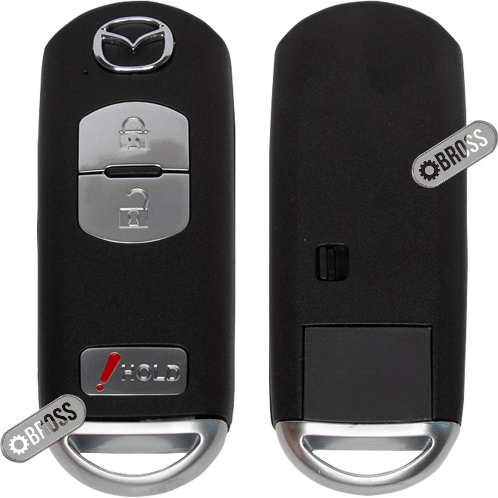 Корпус ключа на 3 кнопки Mazda CX-5, CX-7, CX-9, Mazda 2, 3, 5 ,6 ( 2 кнопки + HOLD )