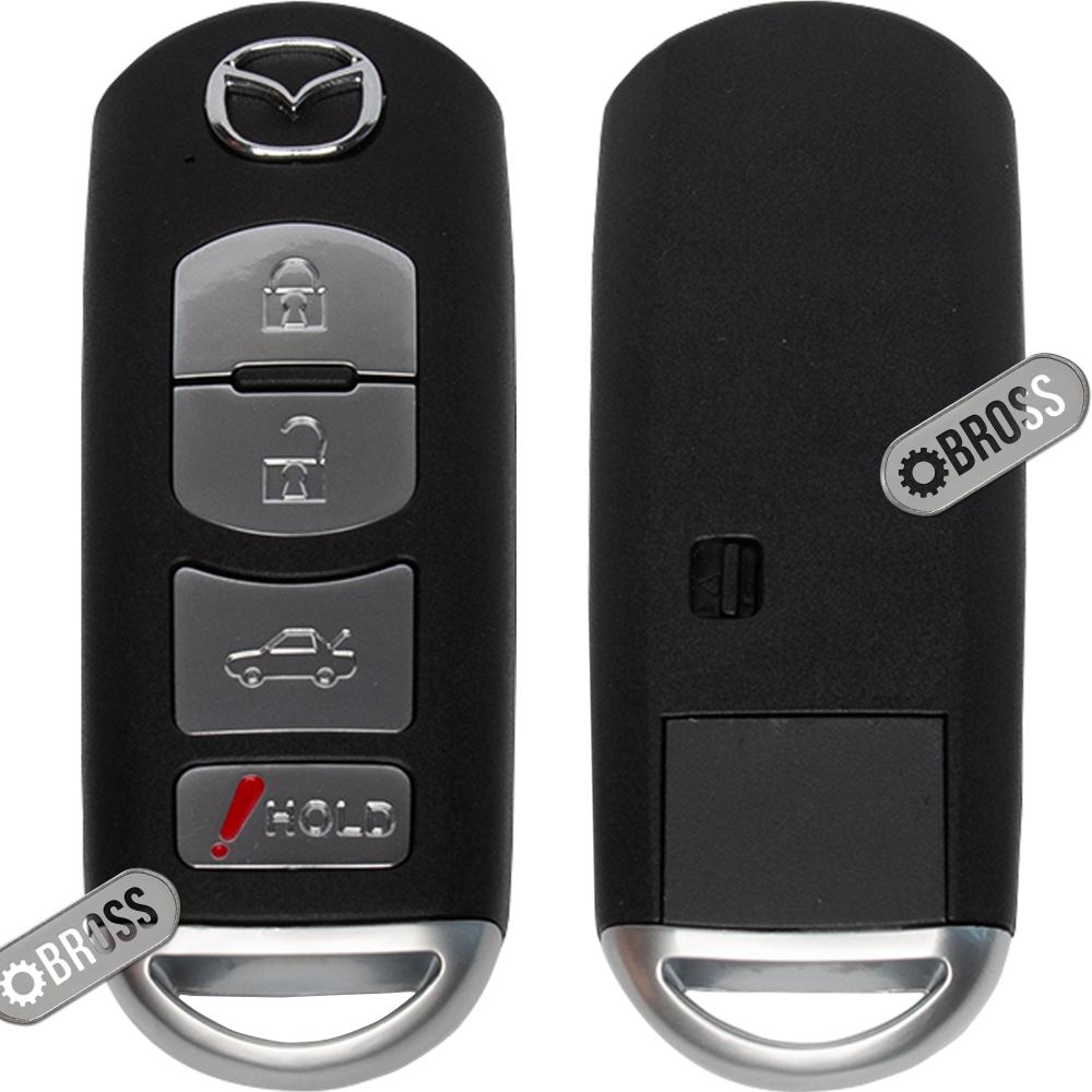Корпус ключа на 4 кнопки Mazda CX-5, CX-7, CX-9, Mazda 2, 3, 5 ,6