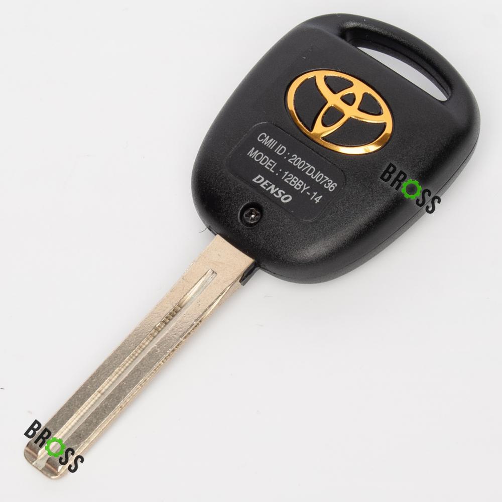 Корпус ключа на 2 кнопки Toyota Avensis , Corolla , RAV 4 , Camry 30 , Land Cruiser 100 ( J100 ) (лезвие TOY48)