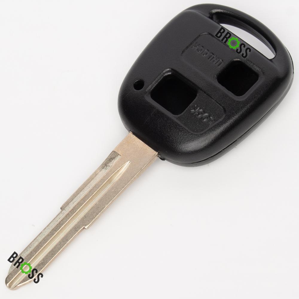 Корпус ключа на 2 кнопки Toyota Avensis , Corolla , RAV 4 , Camry 30 , Land Cruiser 100 ( J100 ) (правое лезвие TOY41)