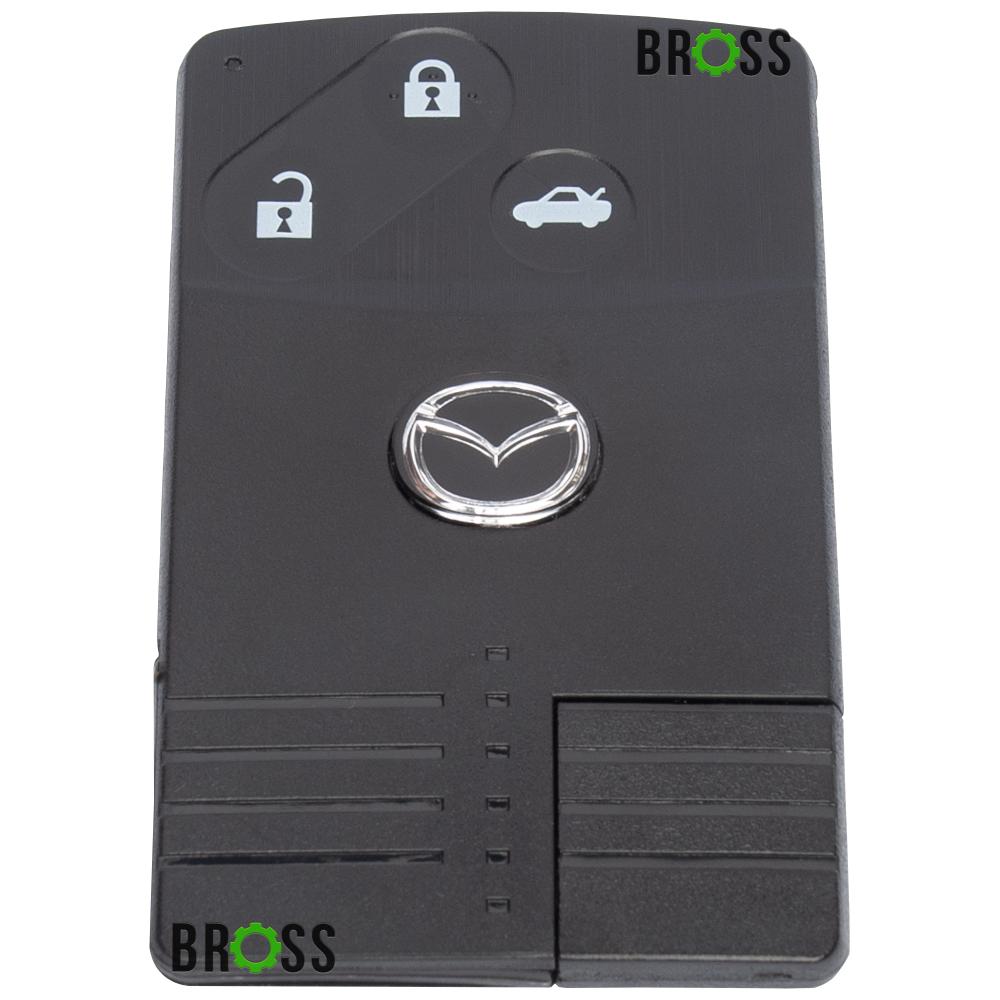 Ключ карта корпус ключа на 3 кнопки Mazda CX5, CX7, CX9, MX ( кнопка багажника )