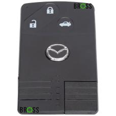 Ключ карта корпус ключа на 3 кнопки Mazda CX5, CX7, CX9, MX ( кнопка багажника )