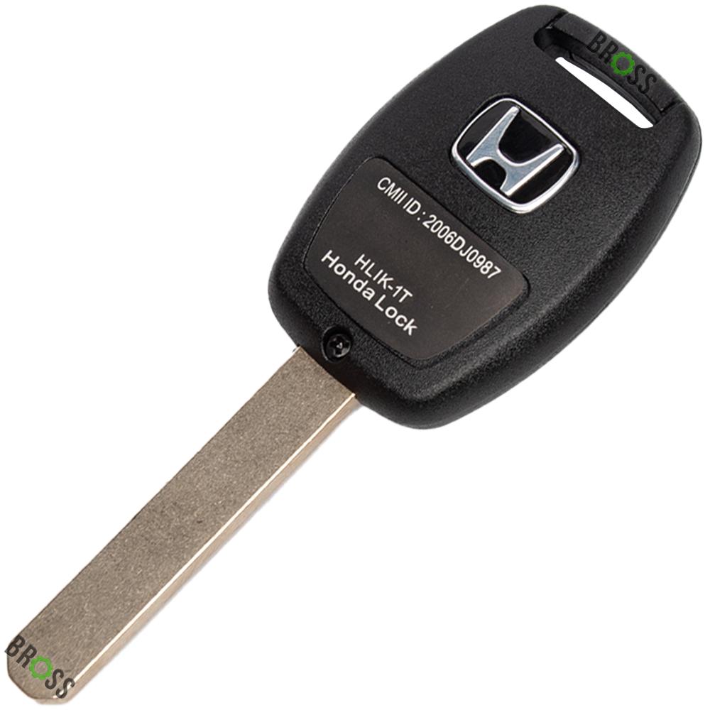 Корпус ключа на 2 кнопки Honda Accord 7, Civic, CR-V, Pilot, Odyssey (с местом под иммобилайзер)