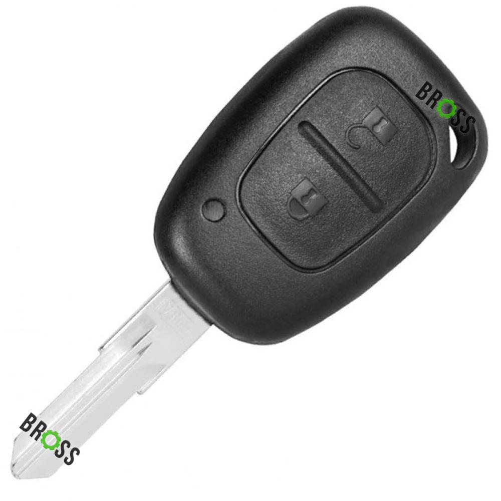 Корпус ключа на 2 кнопки Opel Vivaro , Movano , Nissan Primastar , Interstar , Renault Master , Trafic , Kangoo ( лезвие VAC102 )