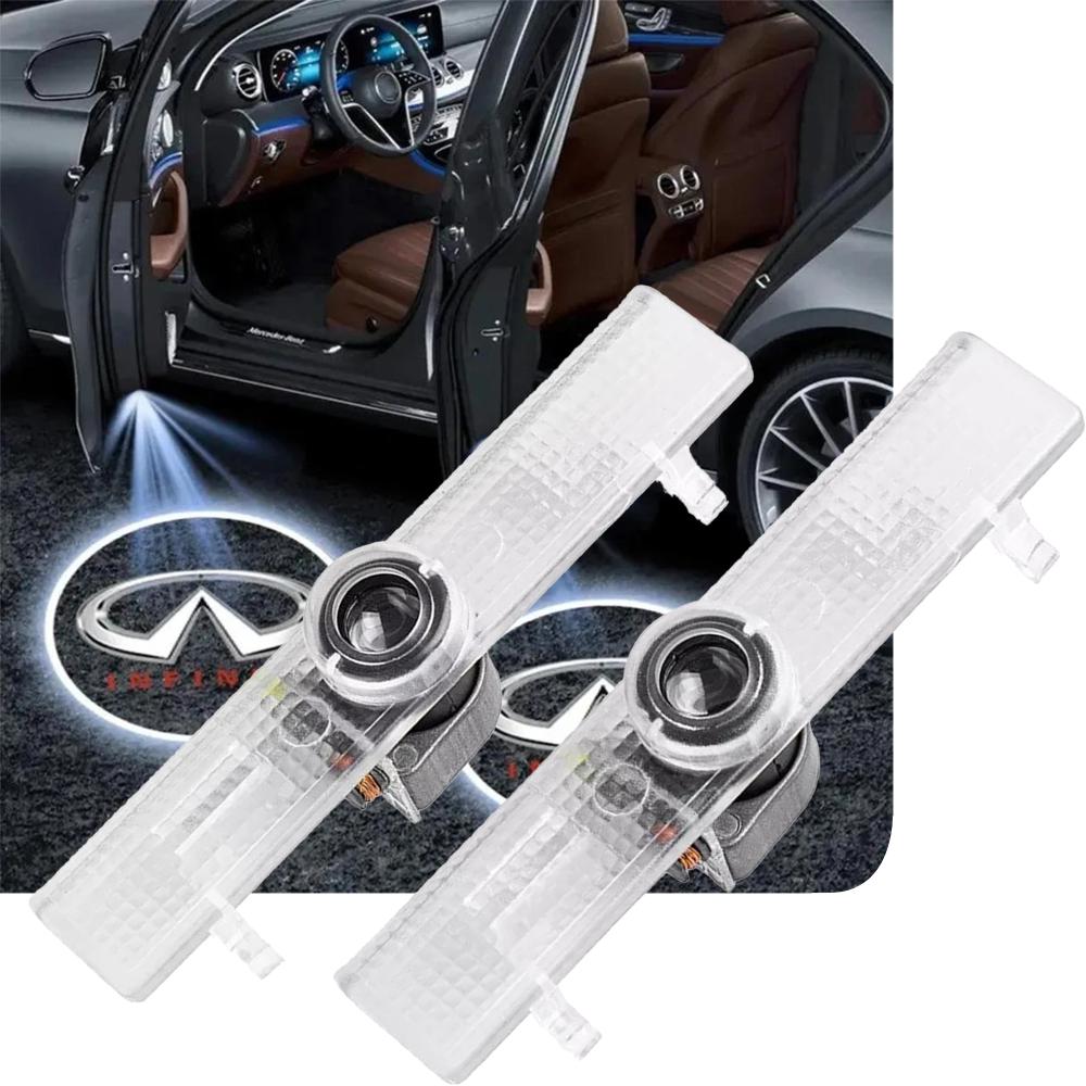 LED проекция подсветка логотипа двери Infiniti JX35, QX60 (комплект 2 шт.)