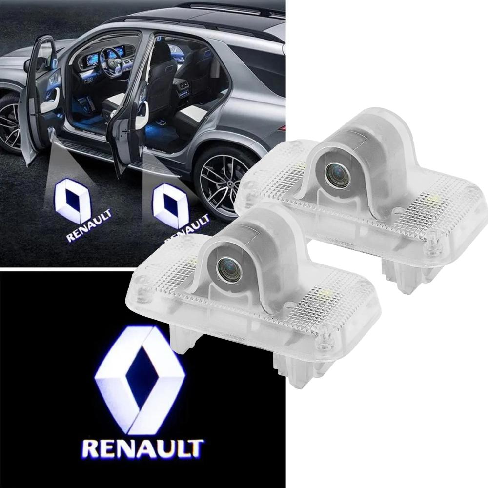 LED проекция подсветка логотипа двери Renault Koleos 1 2009-2015 (комплект 2шт)