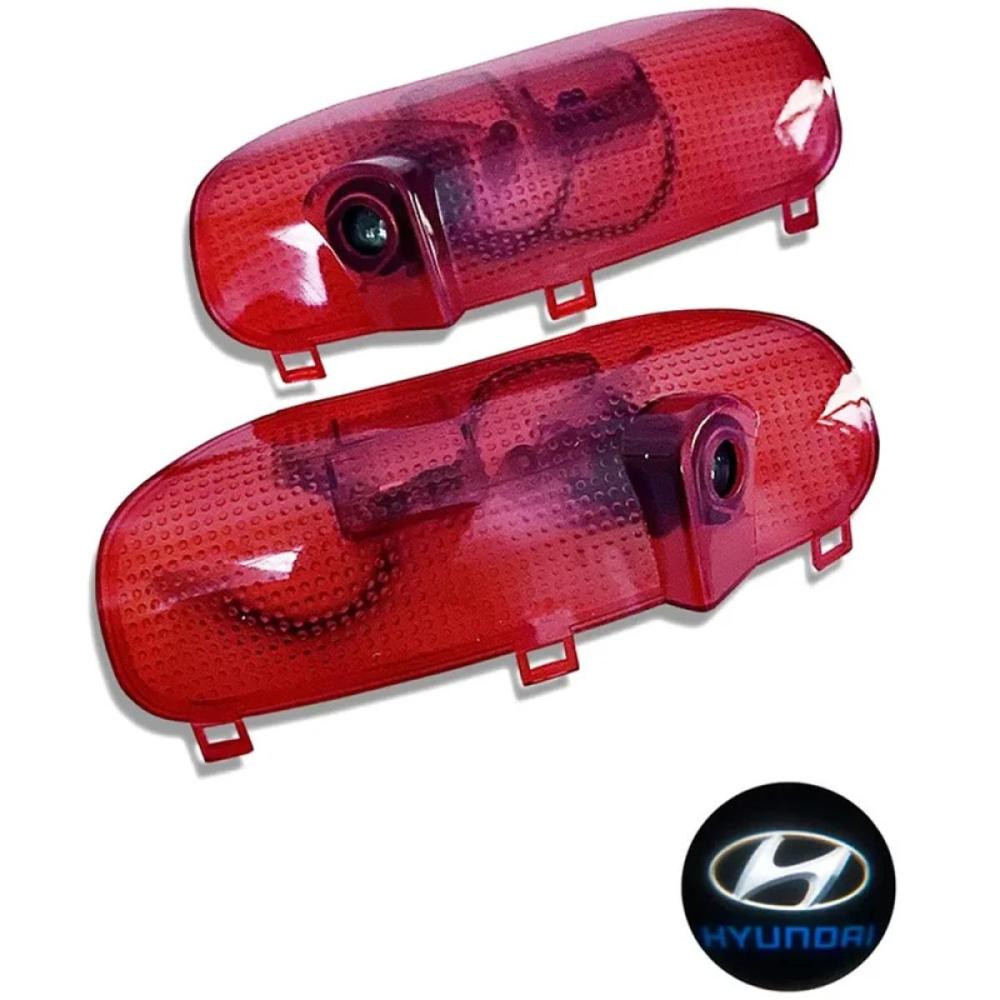LED проекция подсветка логотипа дверей Hyundai Sonata YF 2009-2014 (комплект 2шт)