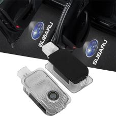 Светодиодная проекция логотипа Subaru Forester, Outback, Legacy, Impreza (2шт).