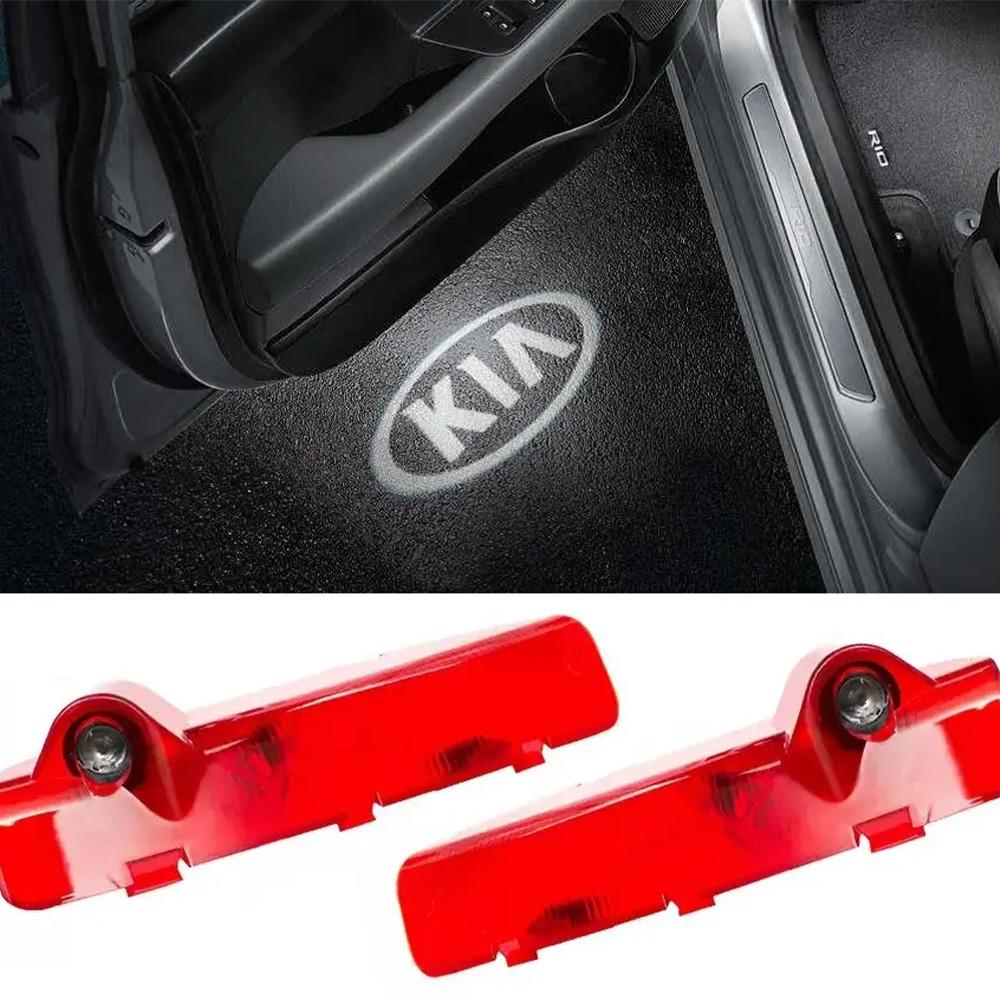 LED проекция подсветка логотипа дверей Kia Cerato 2005-2012 (комплект 2шт)