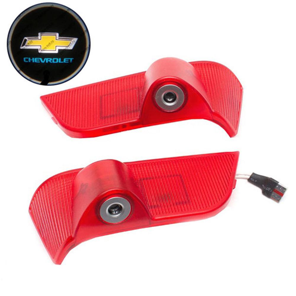 LED проекция подсветка логотипа для дверей Chevrolet Epica 2007-2013 (комплект 2 шт.)