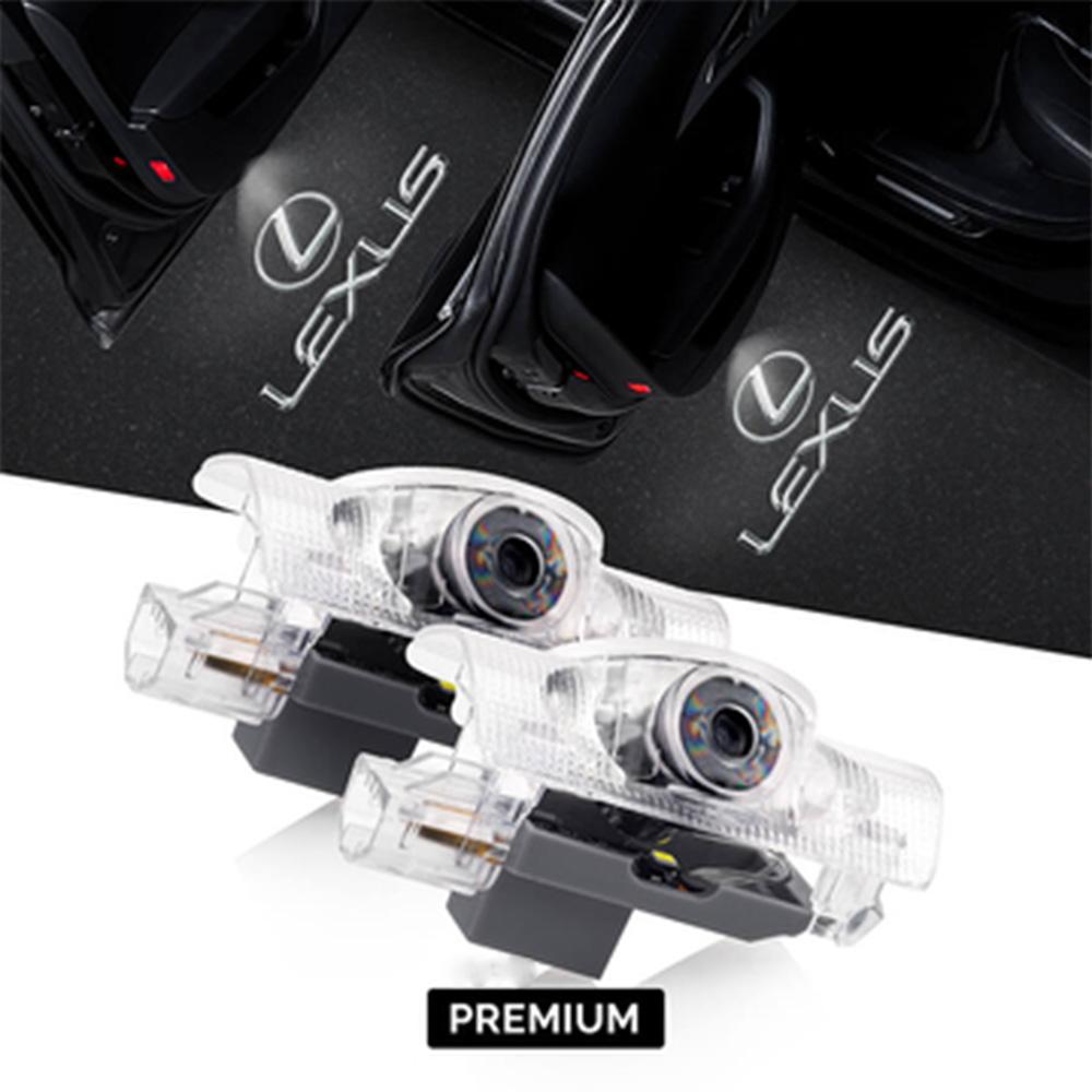 LED проекция подсветка логотипа двери LEXUS ES, UX, LM, LS, GS, RC, LC, GX, RX, RZ, IS (комплект 2 шт.)