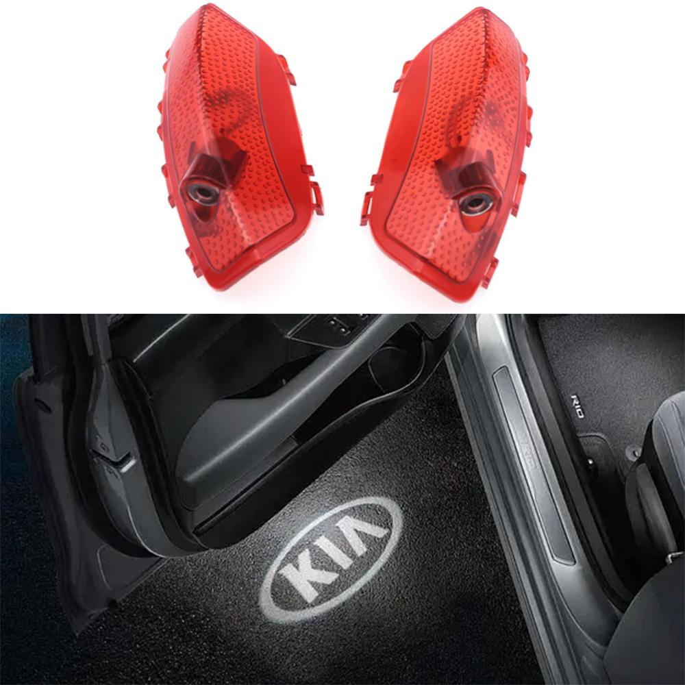LED проекция подсветка логотипа дверей Kia Sorento 2015-2018 (комплект 2шт)