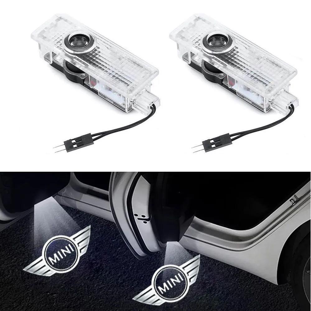 LED проекция подсветка логотипа для дверей MINI Cooper R55-R61 (комплект 2 шт)