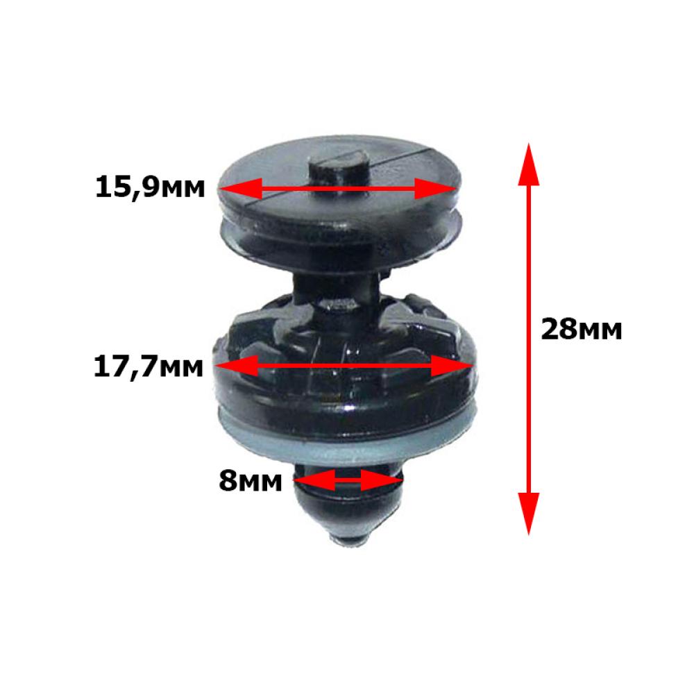 Клипса крепления обшивки ( карты ) дверей Ford Focus 1, 2, C-Max W7090045300N, 257376, 1257374, W709004S300, W7090045300N,