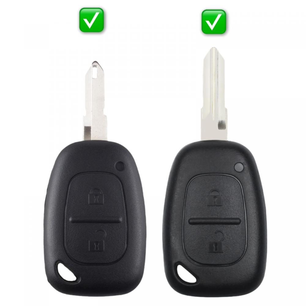 Качественный корпус ключа ключ Renault Master , Renault Trafic , Renault Kangoo , Opel Vivaro , Opel Movano ( на 2 кнопки без лезвия ) NE73VAC102