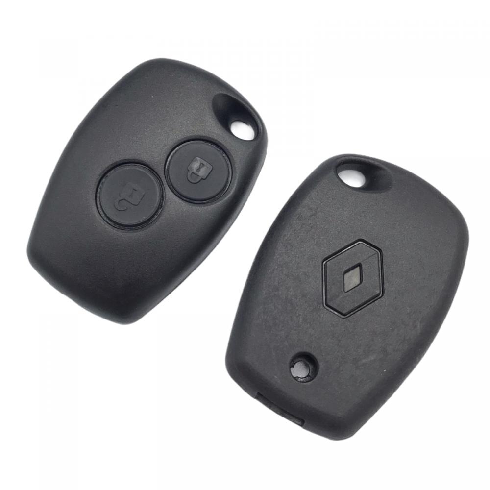 Якісний корпус ключа на 2 кнопки Renault Kangoo, Master, Logan, Sandero, Lodgy, Duster, Modus (Рено двокнопковий) під пряме лезо VA2