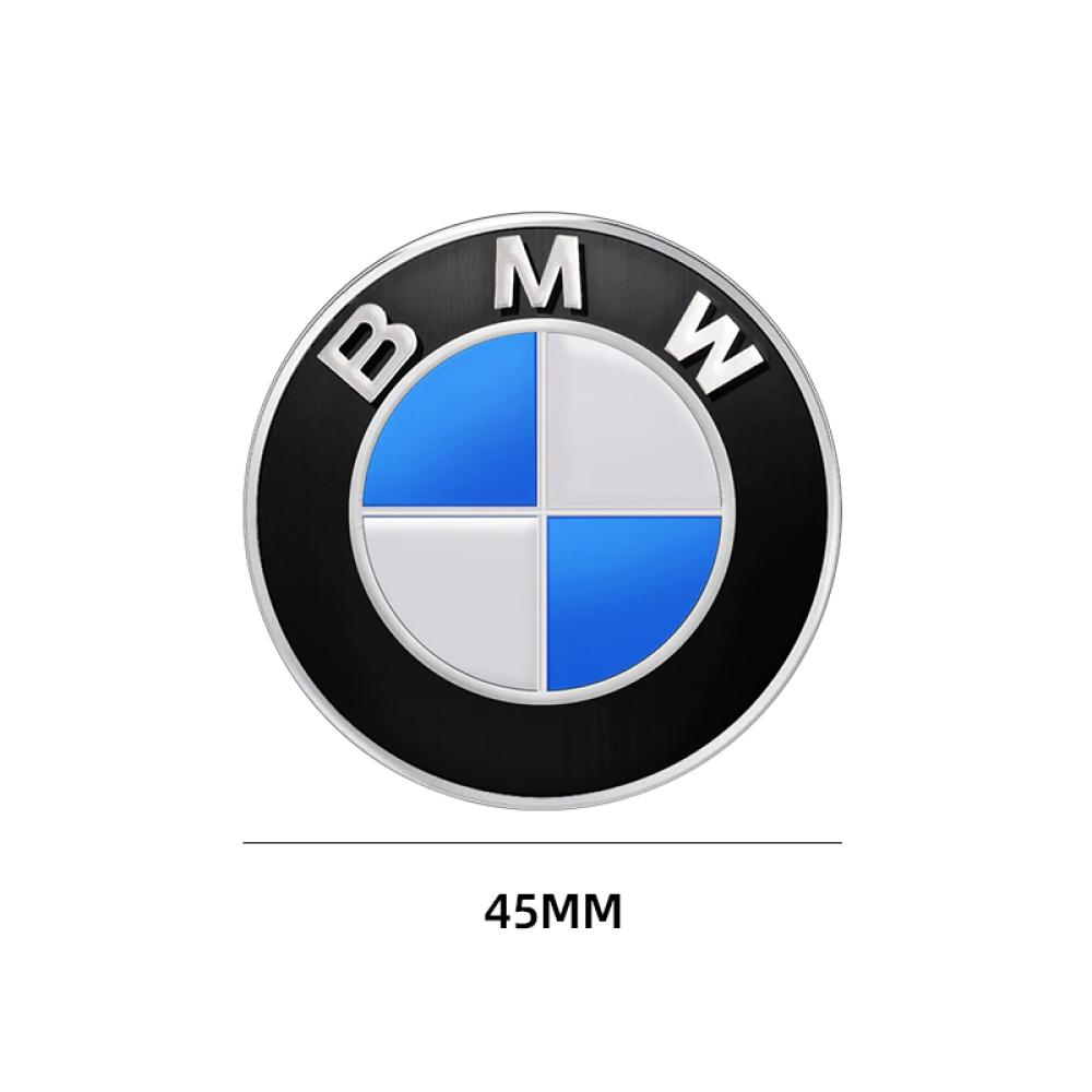 Эмблема логотип шильдик значок руля BMW (синяя 45мм)