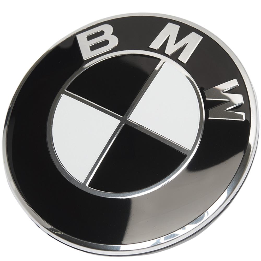 Эмблема логотип шильдик значок капота , багажника BMW E30 E32 E34 E36 E38 E39 E46 E60 E65 E66 E90 E91 E92 E93 X5 (E53 E70) X6 51148132375 ( черная 74мм)