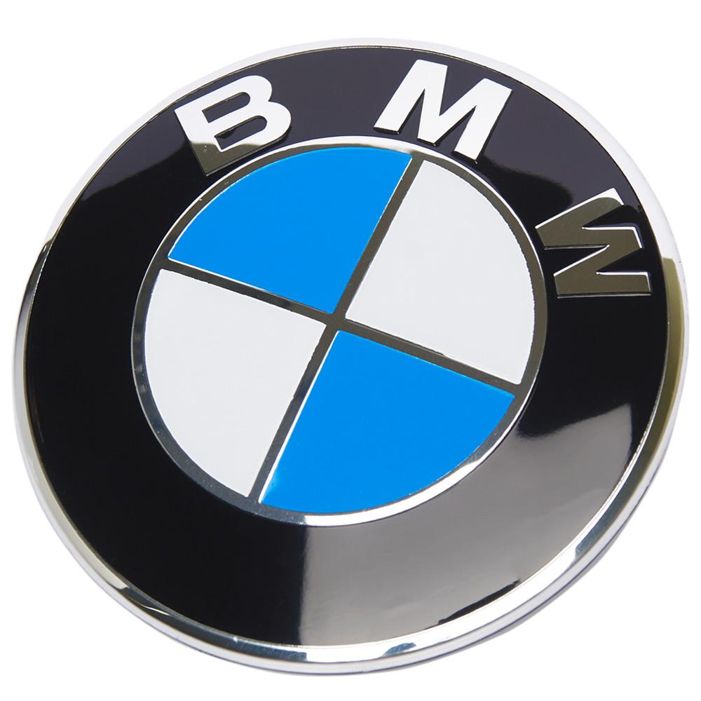 Эмблема логотип шильдик значок капота , багажника BMW E30 E32 E34 E36 E38 E39 E46 E60 E65 E66 E90 E91 E92 E93 X5 (E53 E70) X6 51148132375 ( синяя 82мм)